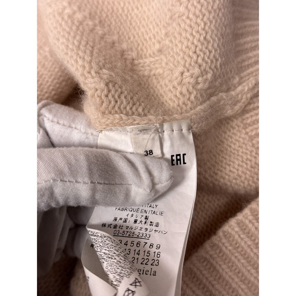 Maison Margiela Sweater 38 US 6 Womens Wool Knit Cropped Oversized Varsity - Picture 9 of 10